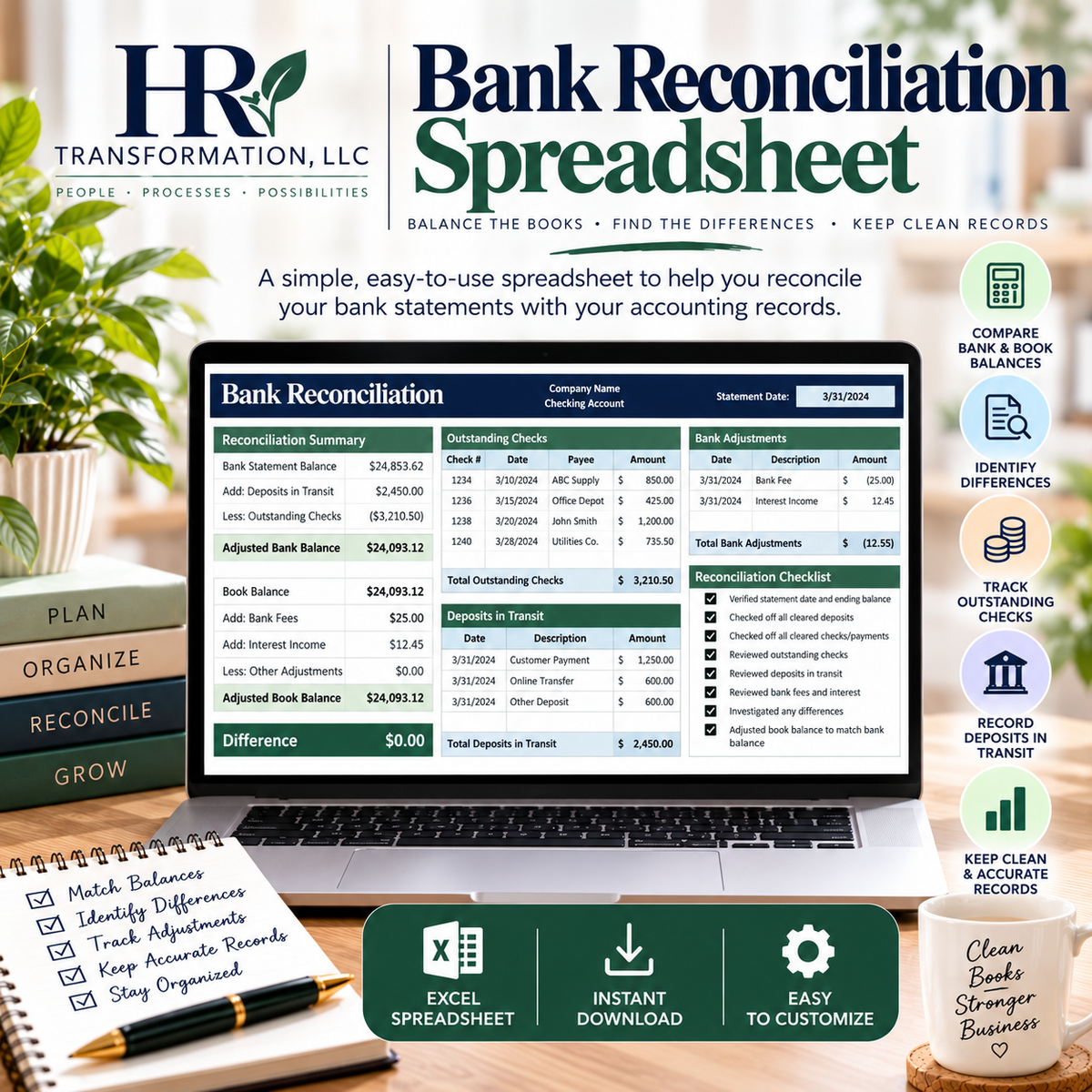 Bank Reconcilation Spreadsheet