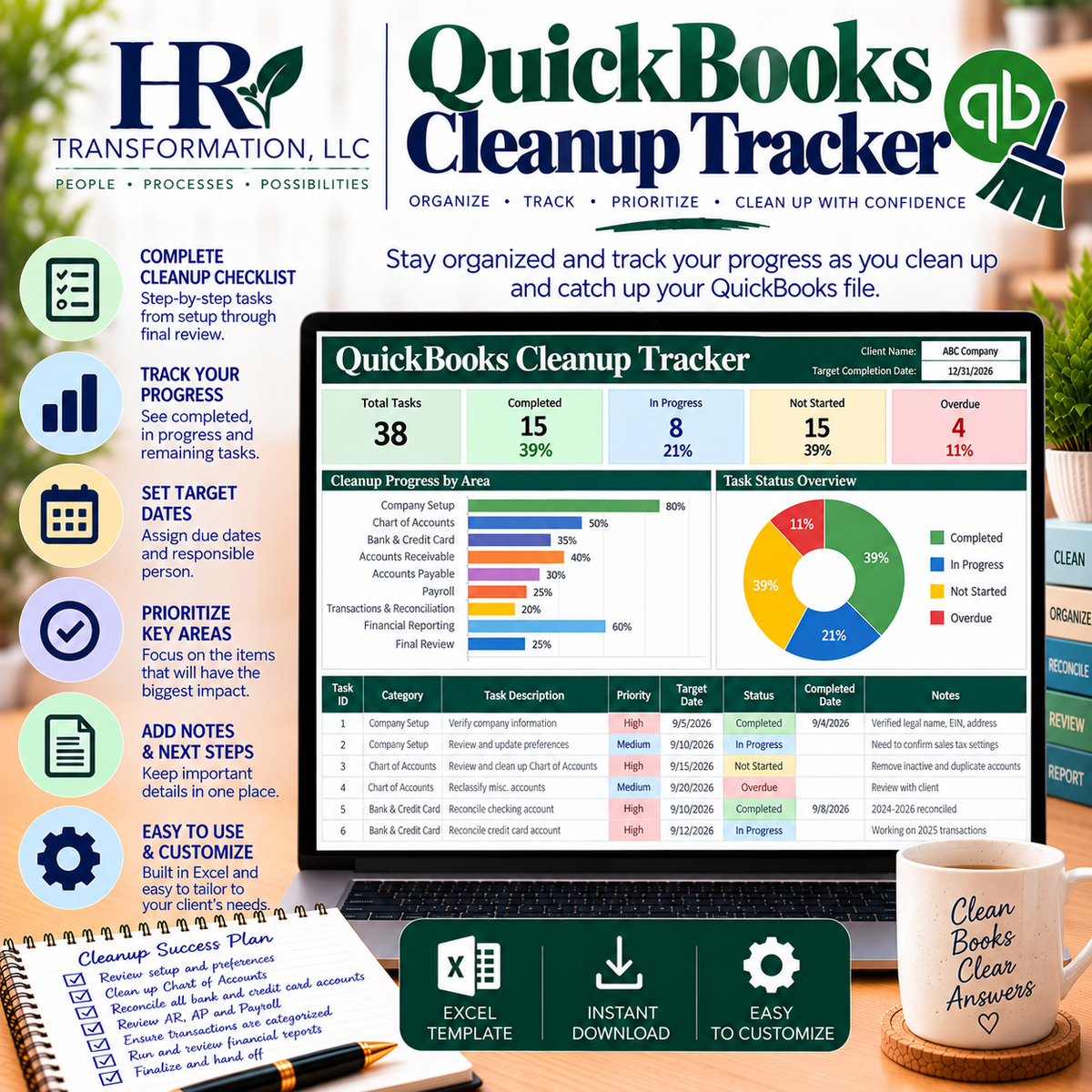 Quickbooks Cleanup Template