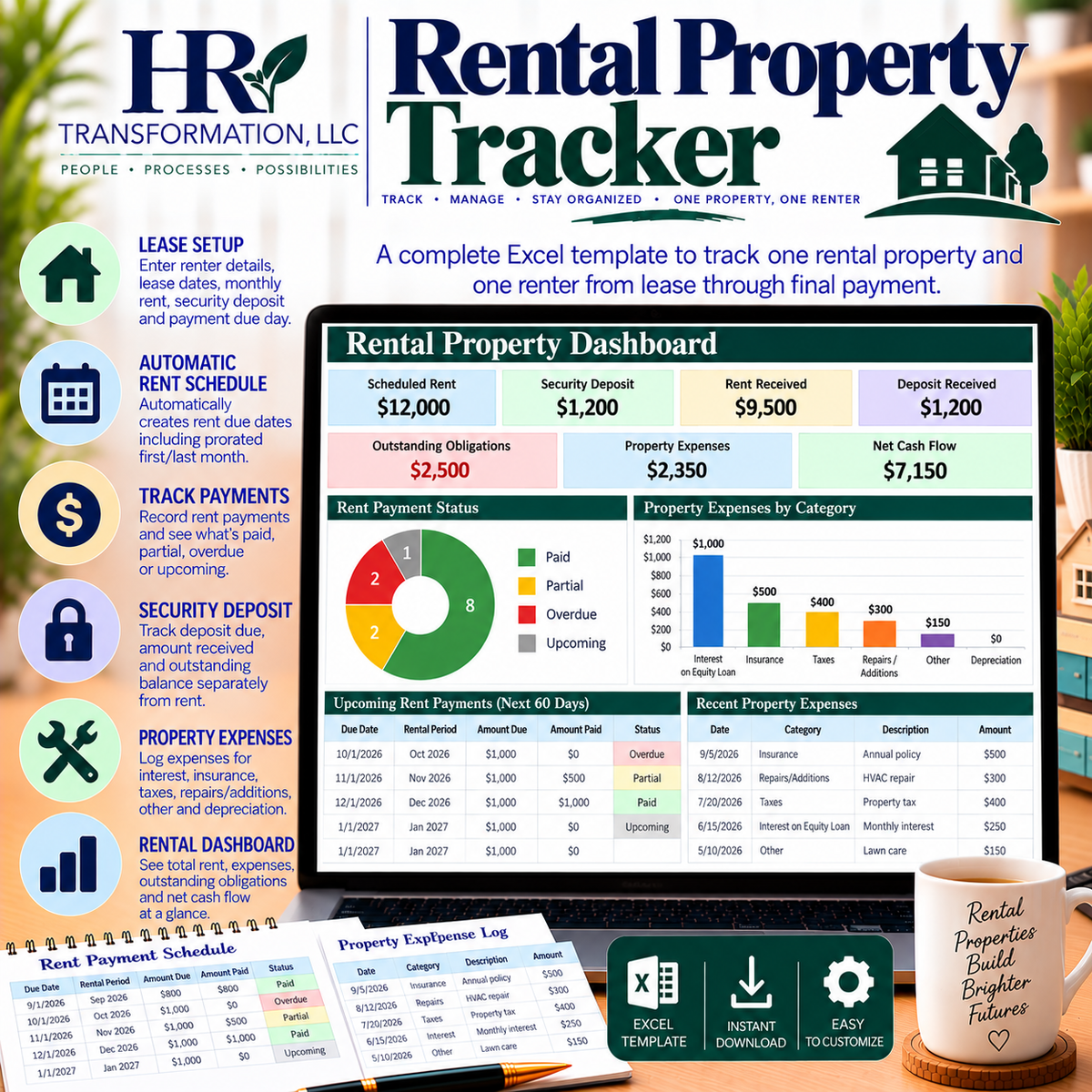 Rental Property Rent & Expense Tracker