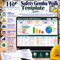 Safety Gemba Walk Tracker & Corrective Action Dashboard